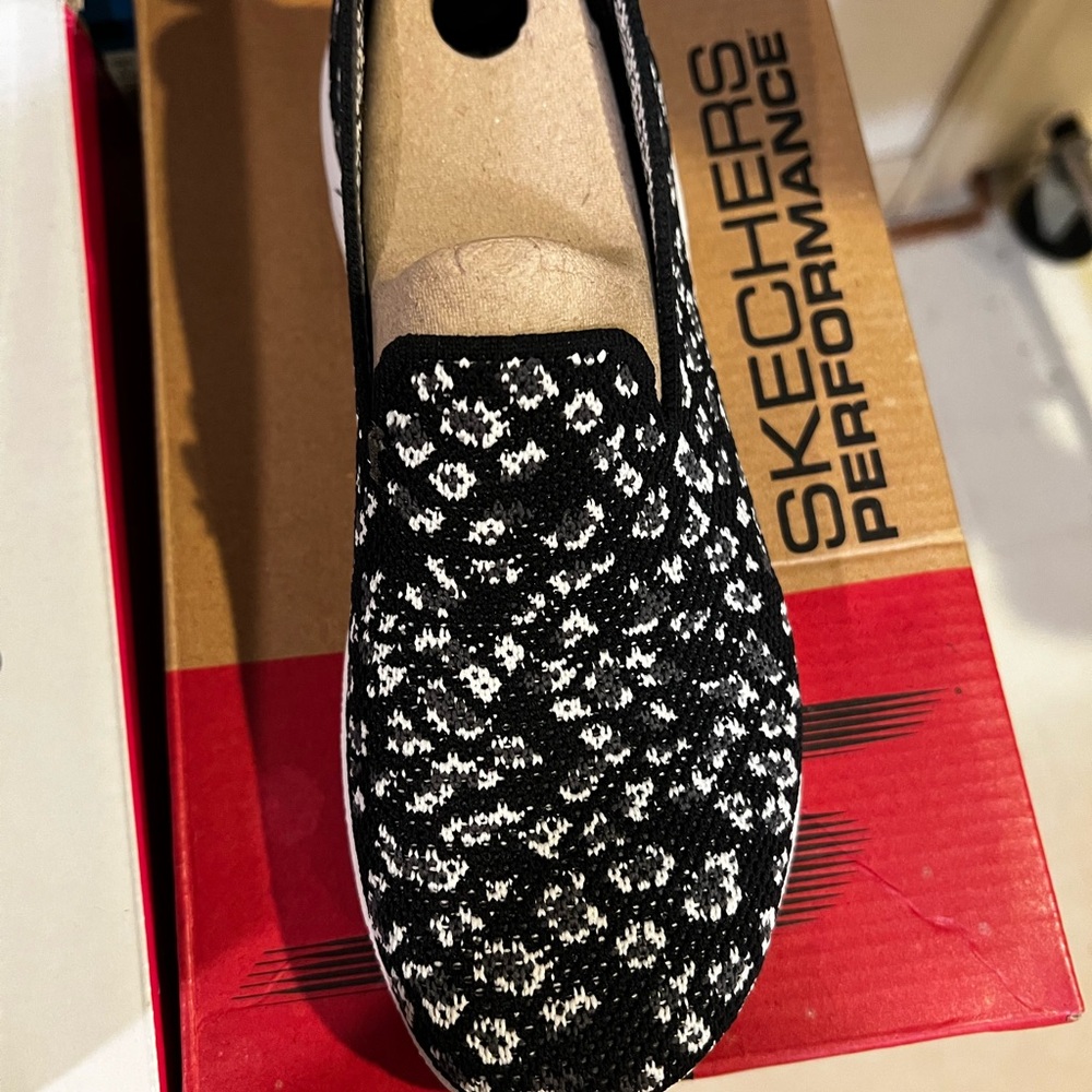Skechers Black and White Go Walk Classic Shoes